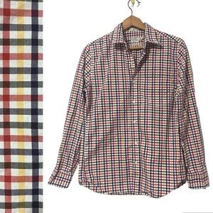 J.Crew Slim Secret Wash cotton poplin shirt Men’s small multicolor